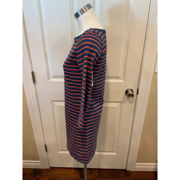 Joie Red & Navy Blue Striped Shift Dress, Size XS - Picture 4 of 6